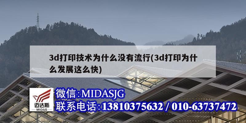 3d打印技術為什么沒有流行(3d打印為什么發(fā)展這么快)