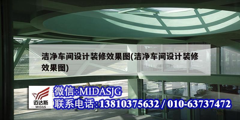 潔凈車間設計裝修效果圖(潔凈車間設計裝修效果圖)